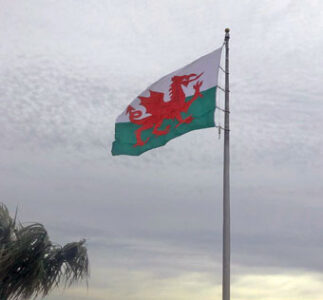 Feb. 27, 2024 — Flag of Wales Flies over Castle Pinckney on St. David’s ...